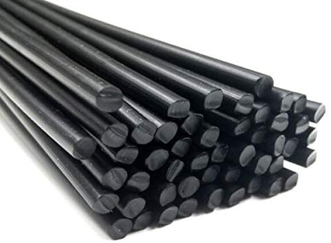 Alambre de soldadura de plástico ABS/PC 4mm Redondo Negro 25 barra