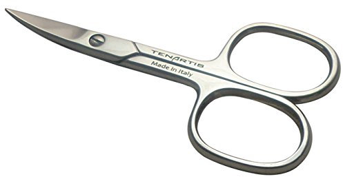 Tenartis 114 Forbicine per Unghie con Lame Curve e Custodia in PVC - Made in Italy