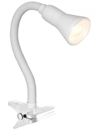 Searchlight Task clamp lamp desk partner white flexi clip (P4122WH)