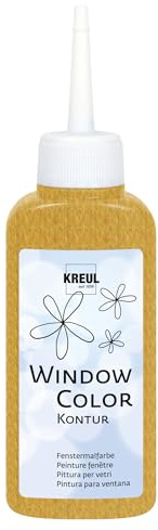 Kreul fönsterfärg, 80 ml guld