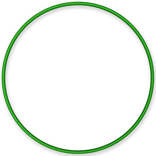 NiroSport Hula Hoop Reifen Aluminium Gymnastikreifen Fitnessreifen, 90 cm (Grün)