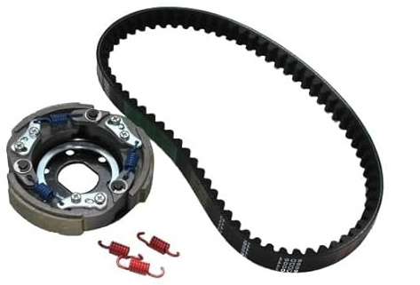 Racing Kupplung 107mm inkl. Keilriemen für 4-Takt China Roller 10 Zoll AGM | Für Aiyumo ATU, Azel, Baotian, Beeline, Benzhou, Ecobike, Ering, Flex Tech, Giantco, Goes, Huatian, Jiajue, Jinlu, Scooter