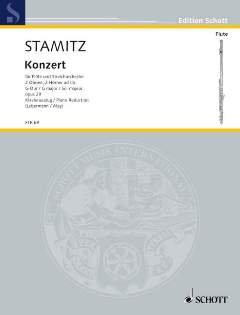 Concerto Sol Maggiore Op 29 – FL STR – arrangiamento per flauto traverso – Pianoforte [Note musicali/holzweißig] Compositore: Stamitz Carl AUS der Serie: Il Flauto Traverso