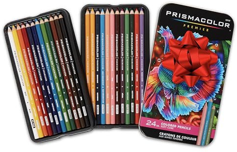 Prisma Premier Colored Pencils Tin - Set of 24 Colors