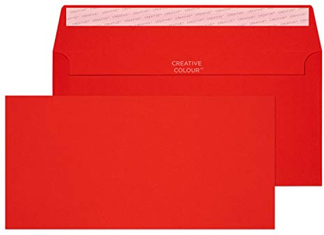 Blake Colour 114 x 229 mm 120 Gsm Plånbok Peel And Seal 206 Postlåda Röd, Förpackning Med 500