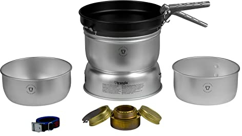 Trangia Sturmkocher 25-3UL (groß) - 2x Kochtöpfe und Pfanne