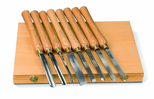 HOLZKRAFT Kit Utensili Per Tornitura 8 Pezzi