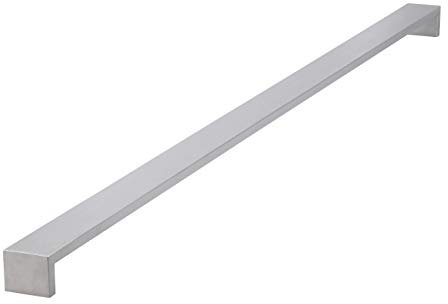 SIRO Möbelgriff Bannewitz, Schlicht, Edelstahl fein geschliffen, 874 mm x 34 mm x 40 mm, LA 864 mm, 2047-874N1