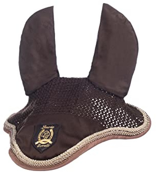 HKM Golden Gate Fliegenhaube, Dunkelbraun, Warmblut Größe