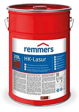 Remmers HK-Lasur 3in1 teak, 20 Liter, Holzlasur aussen, 3n1: Imprägnierung, Grundierung & Lasur, Holzschutz vor Feuchtigkeit & UV-Strahlung