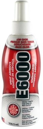E6000 Adhesivo en aerosol para fotos, álbumes de recortes y manualidades de tela, versátil pegamento en aerosol multiusos de alta resistencia para papel y proyectos fotográficos de alta resistencia