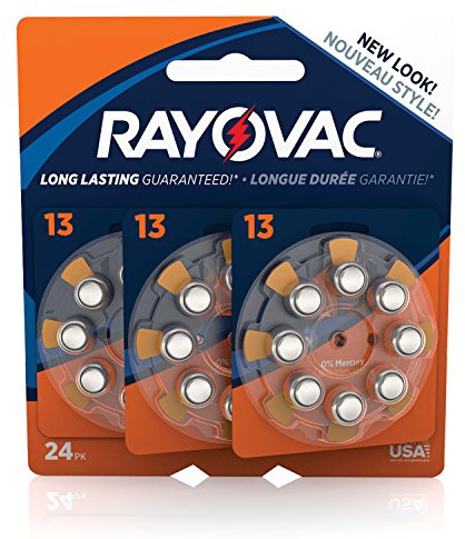 Rayovac l13za-24zm2 non-rechargeable battery (Button/coin, Stainless Steel)