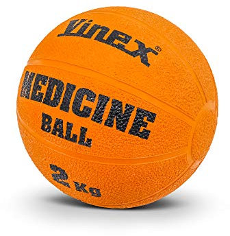 Vinex Robuster Gummimedizinball - 2 kg - orange