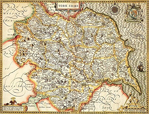 Yorkshire Historical Map 1000 Piece Jigsaw Puzzle
