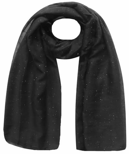 Lina & Lily Damen Schal Tuch mit Glitzert