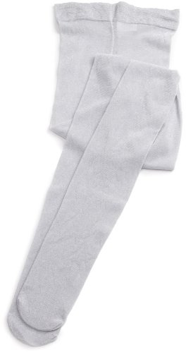 Country Kids Girl's Sparkly Tights, Silver (Silver), 6-8 Years UK