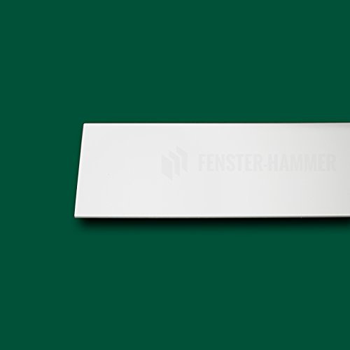 Flachleiste Abdeckleiste Fensterleiste 150mm breit 6m lang Kunststoff Flachprofil