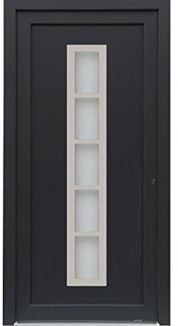 kuporta Kunststoff Haustür Sonara Türen 98 x 200 cm DIN links außen anthrazit/innen weiß