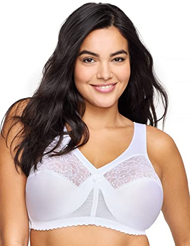 Glamorise MagicLift Original Support Wirefree Bra 1000 (Women's & Women's Plus) White