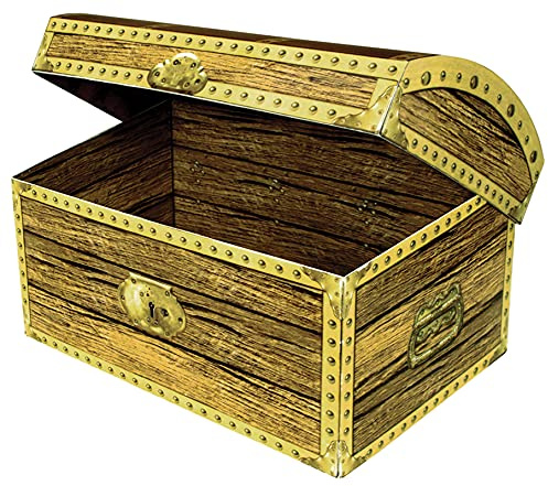 Beistle A Creation 50356 Treasure Chest Box, Paper, Multicolored