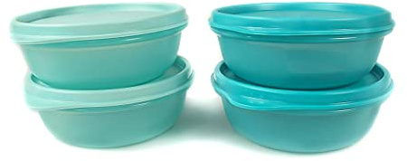 TUPPERWARE Schüssel Dose 300 ml glänzend türkis (2) + 300 ml (2) 6621