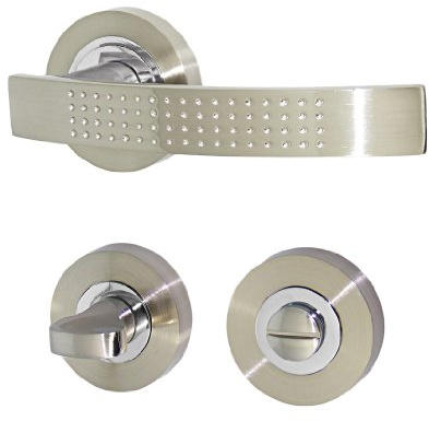 Haeusler-Shop Türbeschlag 1354-W R WC Türgriffe Türdrücker Türklinke Türbeschläge