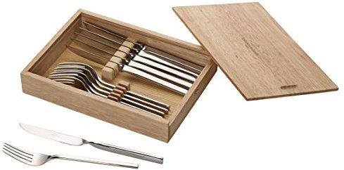 Villeroy & Boch NewWave Couverts à steak pour 6 personnes, 12 pièces, Acier inoxydable