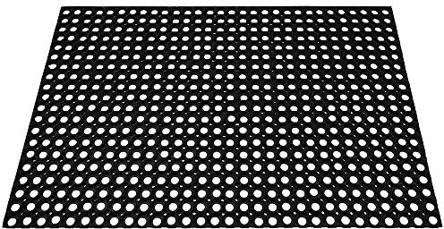 ID Mat M11 Caillebotis Caoutchouc Noir 120 x 80 x 2,29 cm