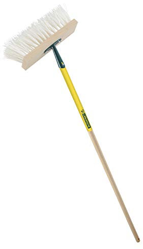 leborgne, Balai Cantonnier Pro, Balayage puissant de cailloux, graviers, sable, terre, débris, déchets végétaux sur sols secs ou humides, Poils PVC 90 mm, diamètre 1,4 mm