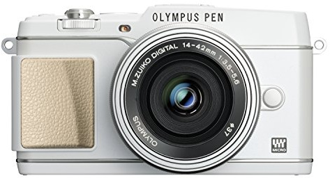 Olympus Pen E-P5 caméra (16,1 mégapixels, Full HD, 7,6 cm (3 pouces) écran, WiFi) incl. 14-42mm crêpes lentille et bracelet en cuir, blanc
