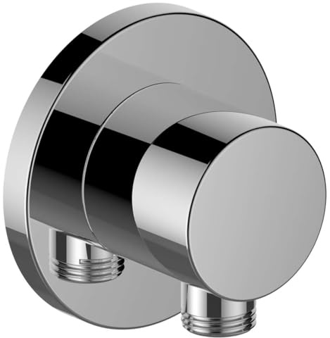 Keuco hose connection IXMO 59547, rosette round, chrome-plated, 59547010001
