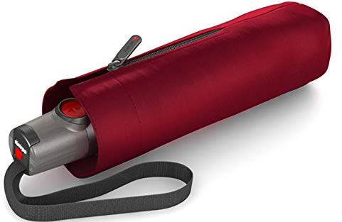 Knirps Taschenschirm T.100 Duomatic UV Schutz - Dark Red