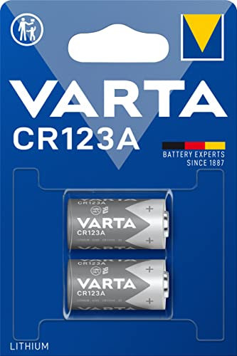 VARTA Batterien CR123A Lithium Rundzelle, 2 Stück, 3V, Spezialbatterien für elektronische Kleingeräte, mit langanhaltender, höchster Leistung