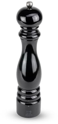 PEUGEOT - Paris u'Select 30 cm Pepper Mill - 6 Predefined Grind Settings - Made with PEFC Certified Wood - Made in France - Glossy Black Finish