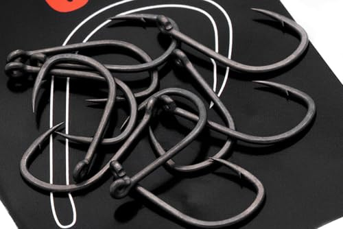 Korda Wide Gape B Angelhaken, Schonhaken ohne Widerhaken für sicheren Halt, ideal für Gewässer mit Hakenverbot, Größe 4 (10 Stück)