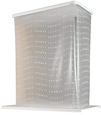 ECO-DuR,4024879010638,1 Paar Ersatzvorhänge ECK Duschrollo 134x62 cm - Shower weiß