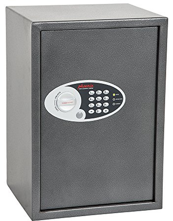 Phoenix SS0804E Vela Home & Office Safe Möbeltresor Kompaktsafe mit Elektronikschloss, HxBxT: 50 x 35 x 31 cm 16 kg