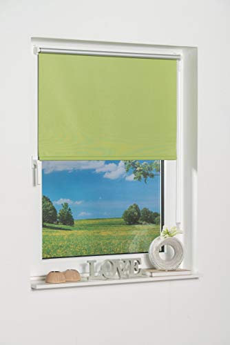 K-home Verdunklungsrollo, Polyester, Grün, 90 x 150 cm