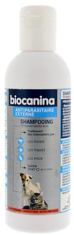 SHAMPOING TETRAMETHRINE 200ml Antiparasitaire Externe Biocanina
