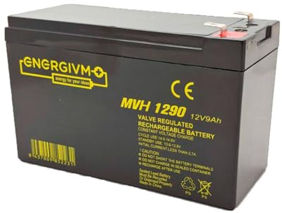 BATERIA DE Plomo 12V 9AH ENERGIVM 151X65X95MM