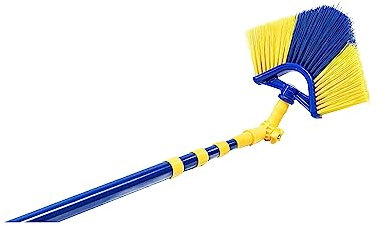 Neustanlo - Teleskop Dreieckbesen 4 m - Farblich Sortiert - ideal für Wände Ecken Spinnenweben