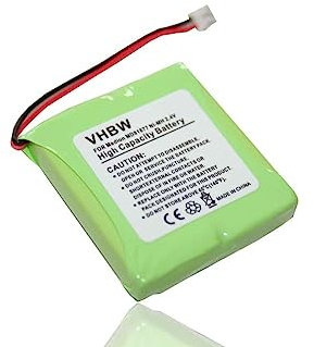 vhbw NiMH Akku 600mAh (2.4V) kompatibel mit schnurlos Festnetz Telefon AVM/Fritzphone MT-D Ersatz für 5M702BMX, GP0827, GP0845, GPHP70-R05.