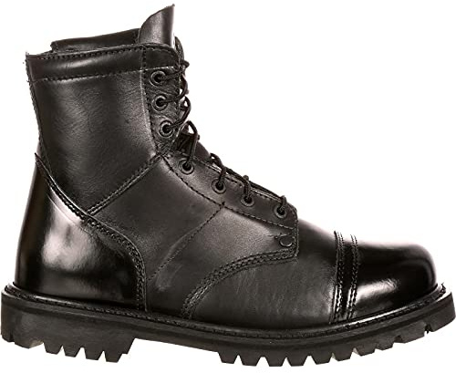 ROCKY Side Zipper Jump Boot, Black, Size 10.5(ME)