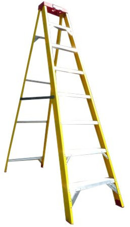 6 Tread Fibreglass Swingback Electricians Step Ladder/Ladders