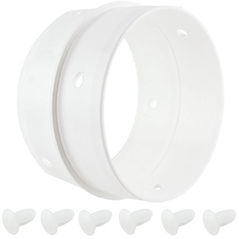 Spares2go - Double connecteur/bague d'adaptation universelle pour tuyau d'évacuation de sèche-linge