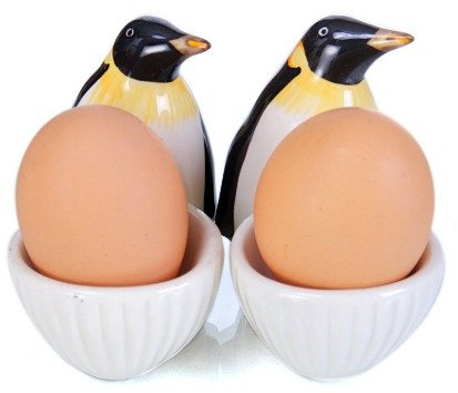 Pingouins Pingouin Coquetier Set de Coquetiers modèle Pingouin-Lot de 2, design exclusif