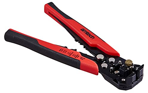 AM-Tech B4285 pelacables automático con crimpadora