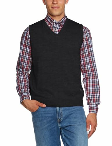 Maerz Herren Pullunder 460000, Gr. 56, Grau (591)