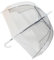 Everyday Auto Clear Dome Umbrella White STICK