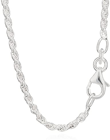 NKlaus 45cm Kordelkette 925 Silber elegante Halskette Breite: 2,0mm Collier 6,1g schwer 5697